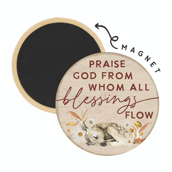 Praise God Blessings - Round Magnets