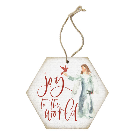 Joy To World Angel - Honeycomb Ornaments