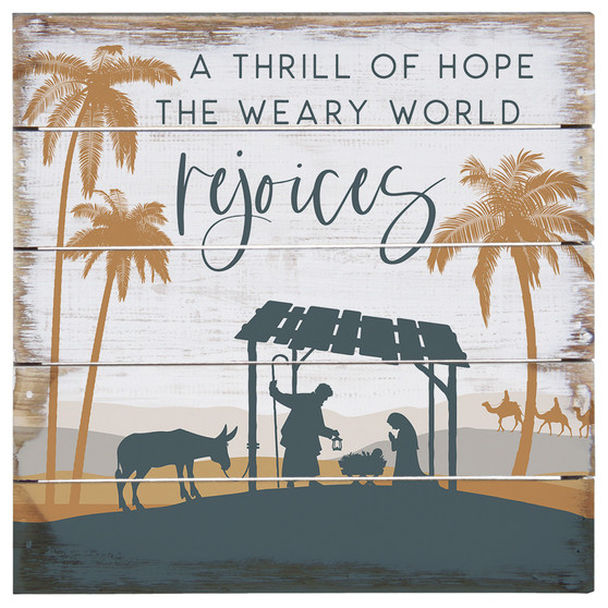 World Rejoices Nativity 8x8 - Perfect Pallet Petites