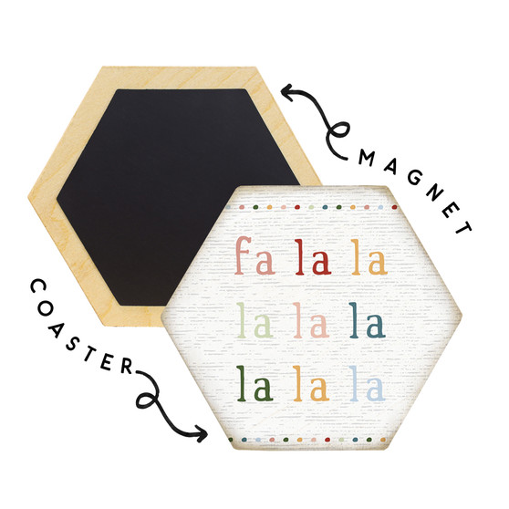 Fab-yule-ous - Honeycomb Coasters
