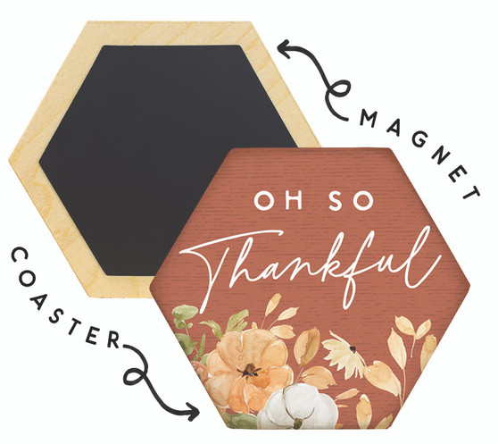 Oh So Thankful Rust - Honeycomb Coasters