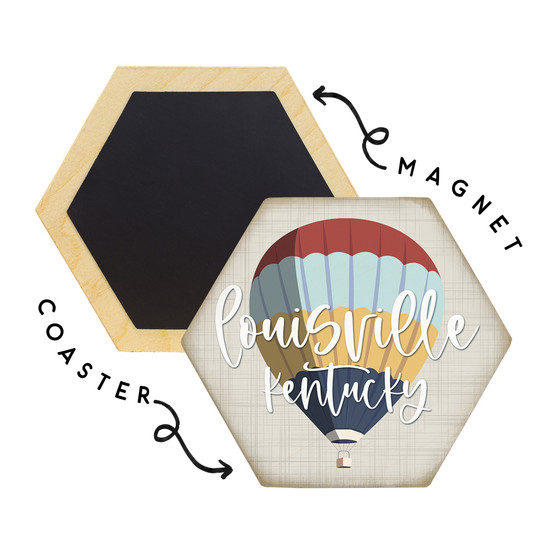 Air Balloon Location PER - Honeycomb Coasters