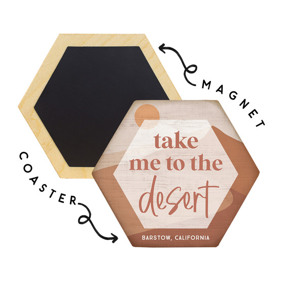Take Me Desert PER - Honeycomb Coasters