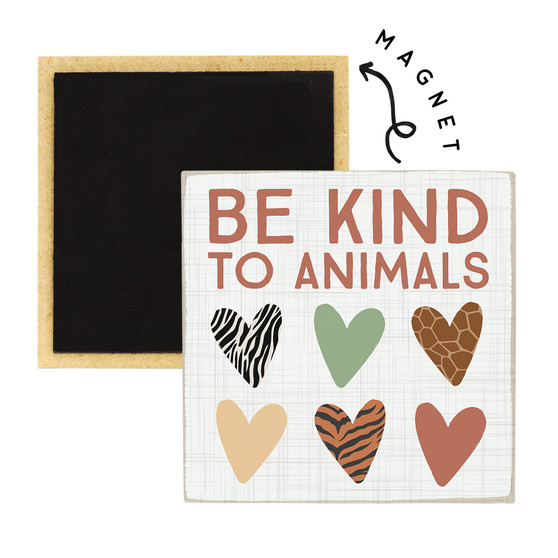 Be Kind Animals - Square Magnets