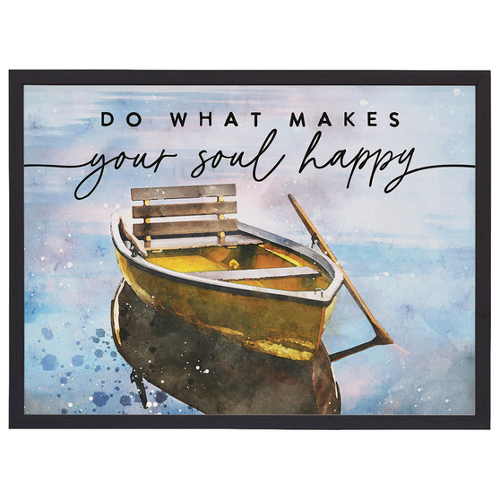 Soul Happy Boat - Thin Frame Rectangle