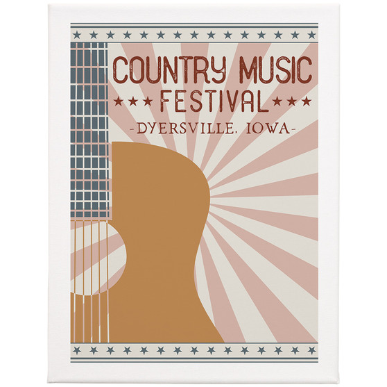 Country Music Festival PER 9x12 - Wrapped Canvas