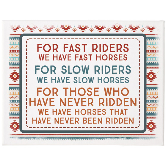 Fast Riders 12x9 - Wrapped Canvas