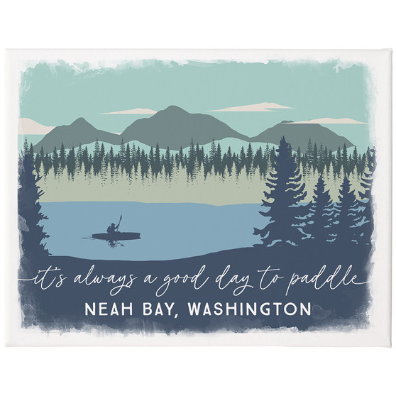 Good Day Paddle PER 17X13 - Wrapped Canvas