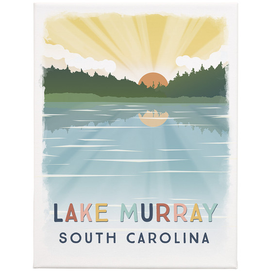 Colorful Lake Location PER 13x17 - Wrapped Canvas