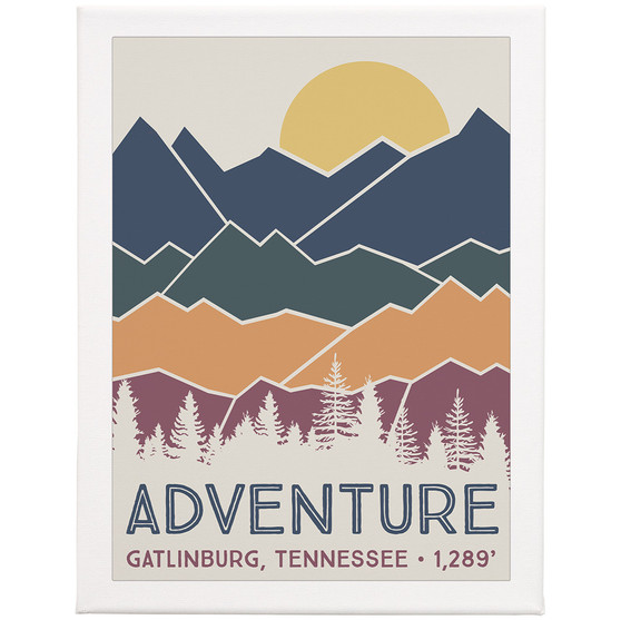 Adventure Mountains 13x17 PER - Wrapped Canvas