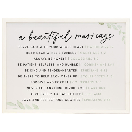 Beautiful Marriage- Thin Frame Rectangle