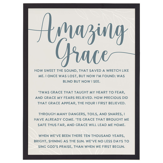 Amazing Grace - Thin Frame Rectangle