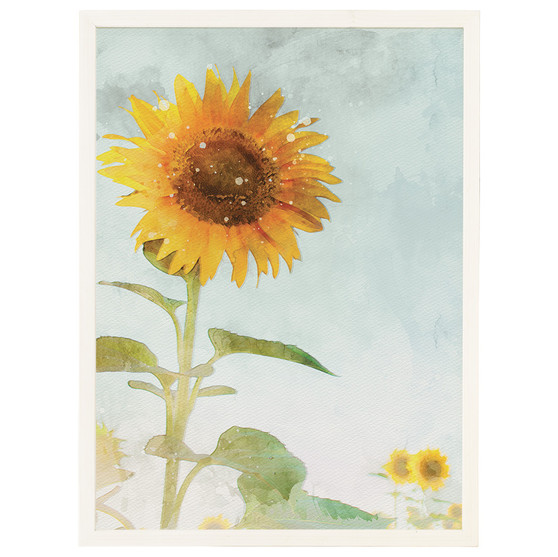 Sunflower - Thin Frame Rectangle