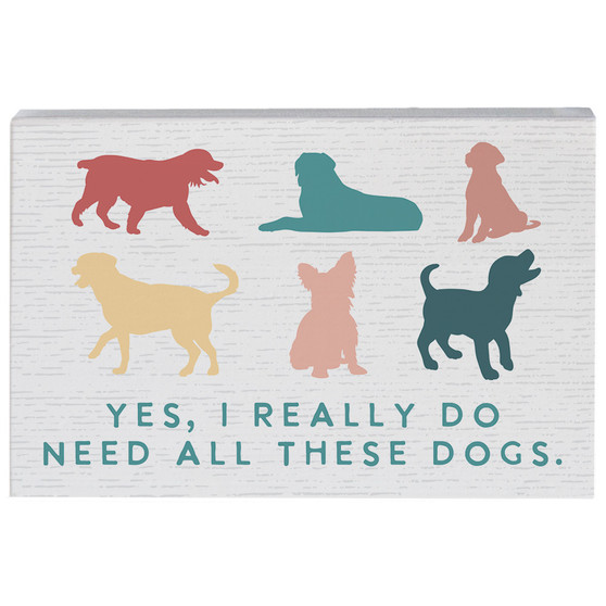 All These Dogs Colorful - Small Talk Rectangle