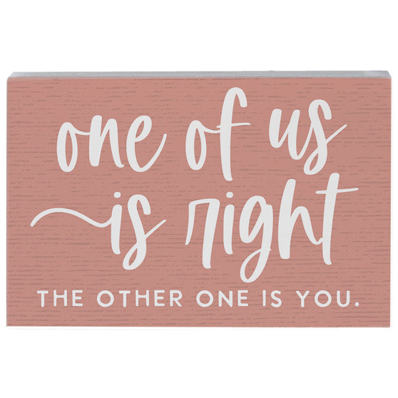 One Of Us Right - Small Talk Rectangle