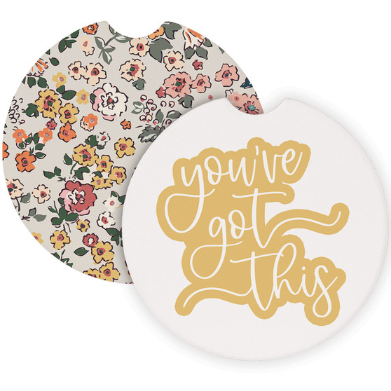 You've Got This Florals - Car Coasters