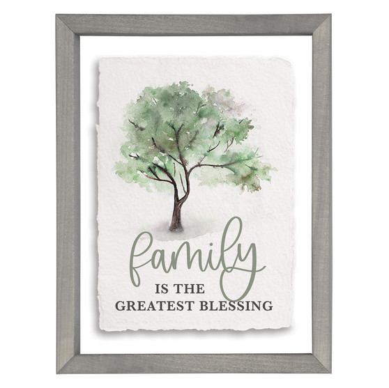 Family Blessing Tree - Floating Art Rectangle