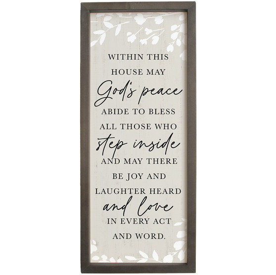 God's Peace Step Inside - Farmhouse Frames