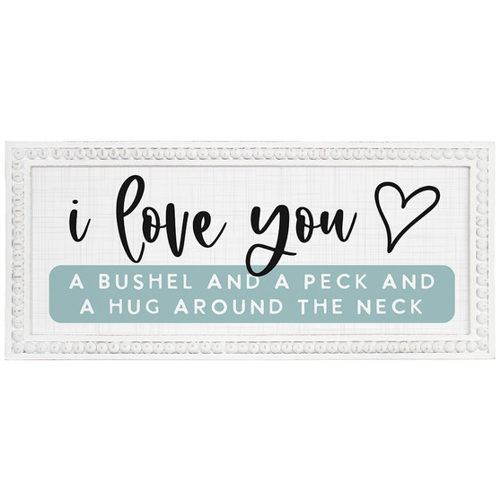 Love You Bushel Peck - Beaded Art Rectangles