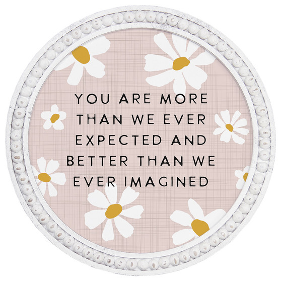 You Are More Flowers - Beaded Art Round