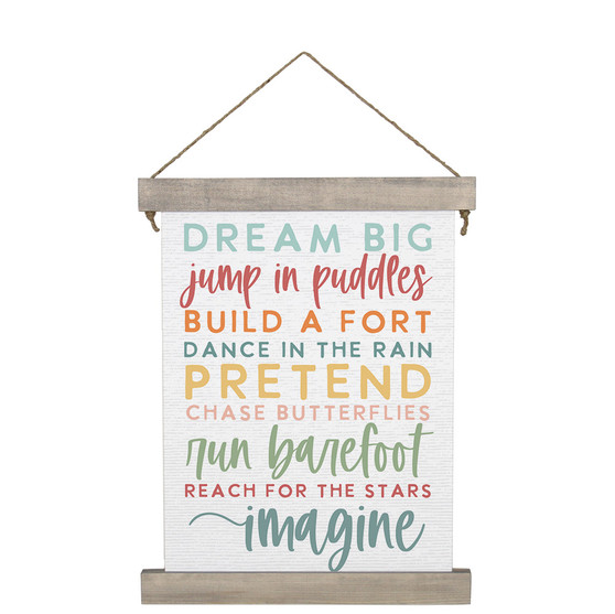 Dream Big Jump - Hanging Canvas