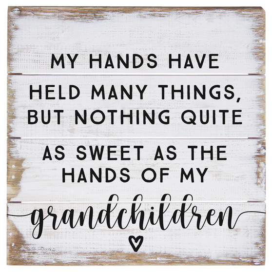 Hands Of Grandchildren  - 6 x 6 Perfect Pallet Petite