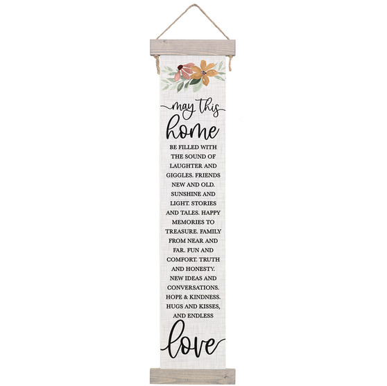 May This Home - Long Hanging Canvas