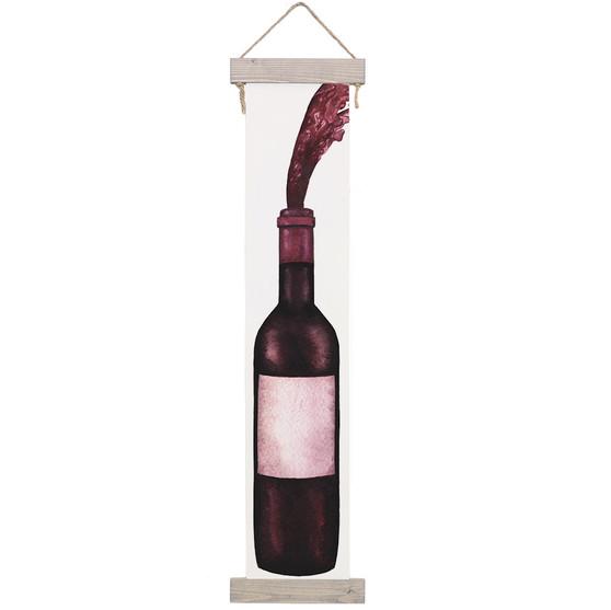 Wine Spraying - Long Hanging Canvas