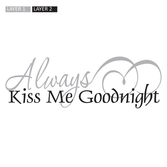 Kiss Me Goodnight - Rectangle Design