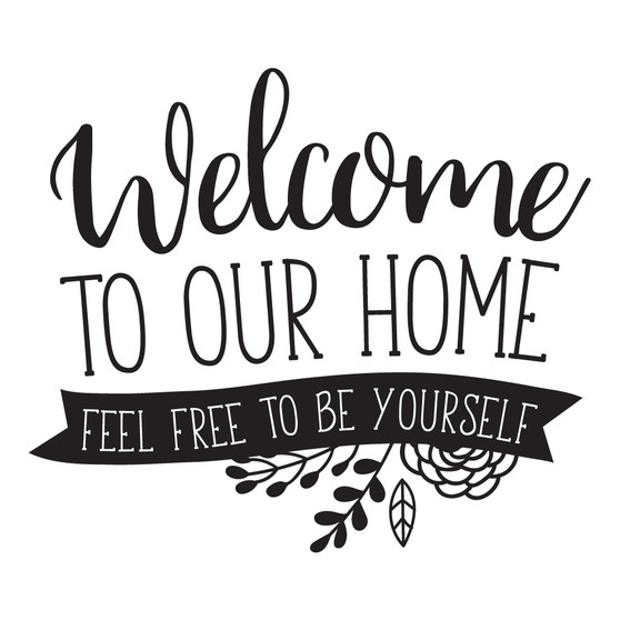 Welcome To Our Home - Square Design