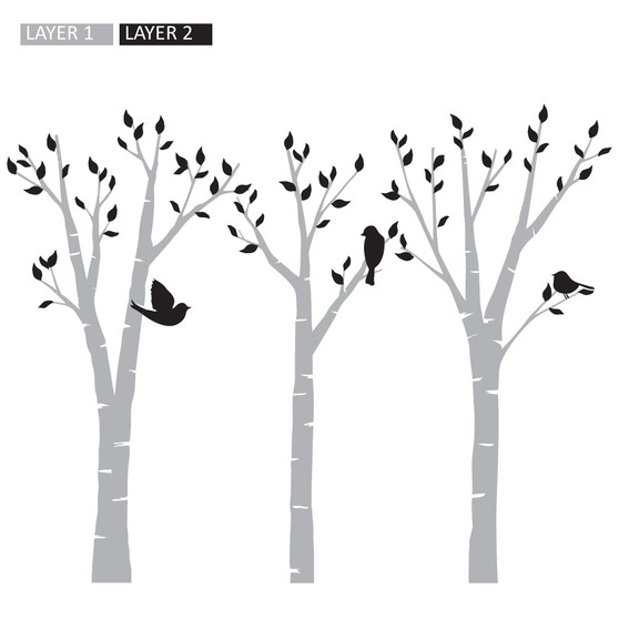 Birds in Trees - Wall Design