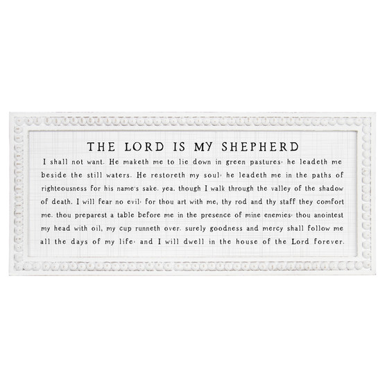 Lord Is My Shepard - Beaded Rectangle Wall Art