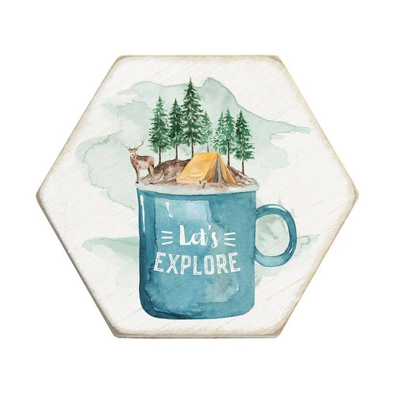 Lets Explore - Honeycomb Coasters