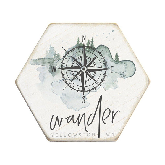 Wander Compass PER - Honeycomb Coasters