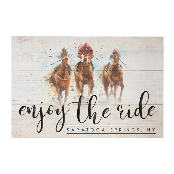 Enjoy The Ride Racehorses PER - Rustic Pallet
