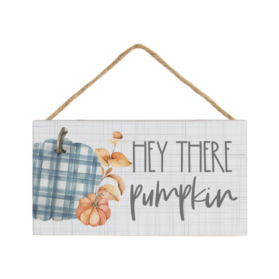 Hey There Pumpkin Gingham - Petite Hanging Accents