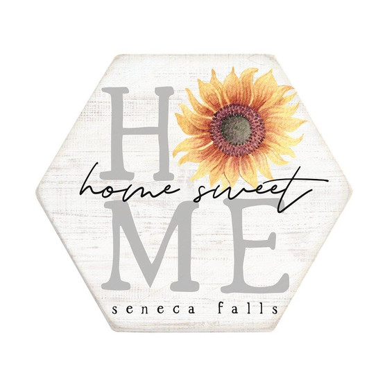 Home Sweet Sunflower PER - Honeycomb Coasters