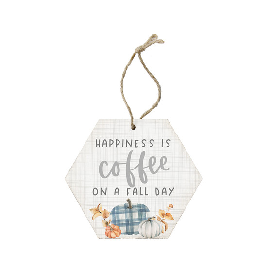 Happiness Is Coffee Fall - Ornament