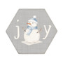 Joy Snowman - Honeycomb Coasters