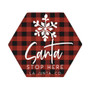 Santa Stop Here PER - Honeycomb Coasters