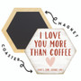 More Than Coffee - Magnetic Honeycomb Coasters