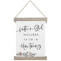 Faith In His Timing - Hanging Canvas