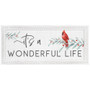 Wonderful Life Cardinal - Beaded Art Rectangles