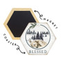 Blessed Deer - Honeycomb Coasters