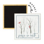 Peace On Earth Cardinal - Square Magnets
