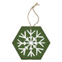 Green Snowflake - Honeycomb Ornaments