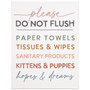 Do Not Flush - Wrapped Canvas