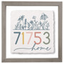 Zip Code Florals Home PER - Floating Art Square