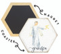 Grandpa Angel PER  - Honeycomb Magnetic Coaster