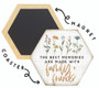 Memories Family Friends  - Honeycomb Magnetic Coaster